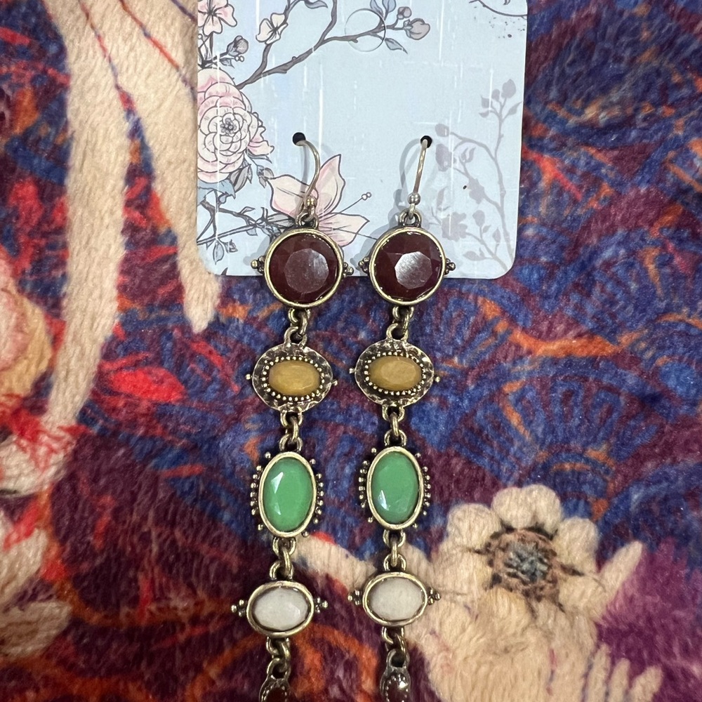 Elegant Multicolor Dangle Earrings